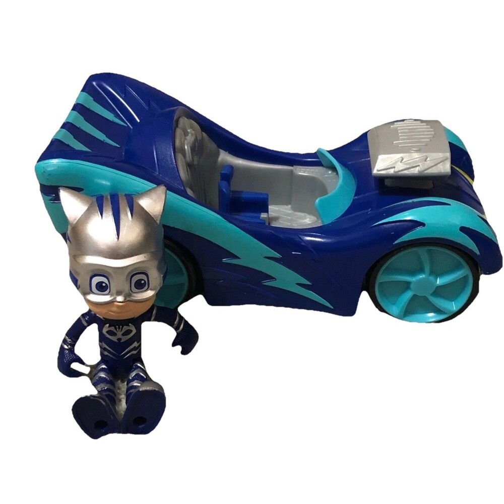 PJ Masks Catboy Figure & Speed Booster Cat-Car Blue Vehicle Toy